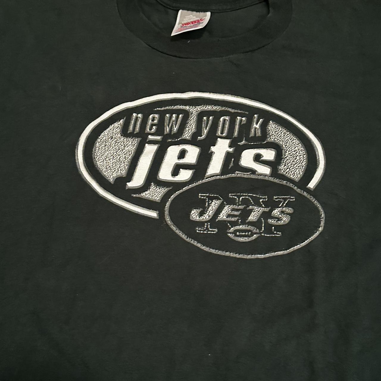 Vintage 90s NY Jets Jersey Tee Size Large Armpit - Depop