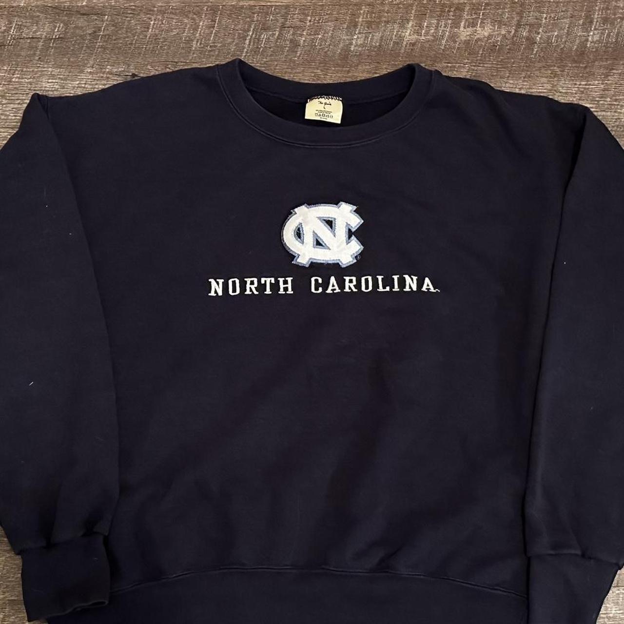 Vintage North Carolina Tarheels Embroidered Crewneck Depop