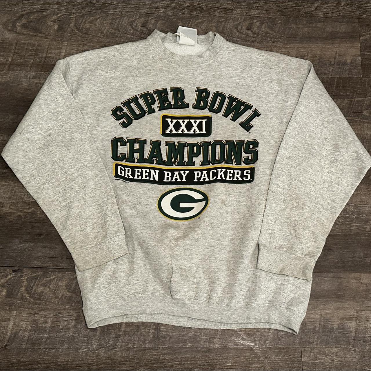 Vintage Green Bay Packers Super Bowl XXXI Champions Long Sleeve Shirt Sz  Large