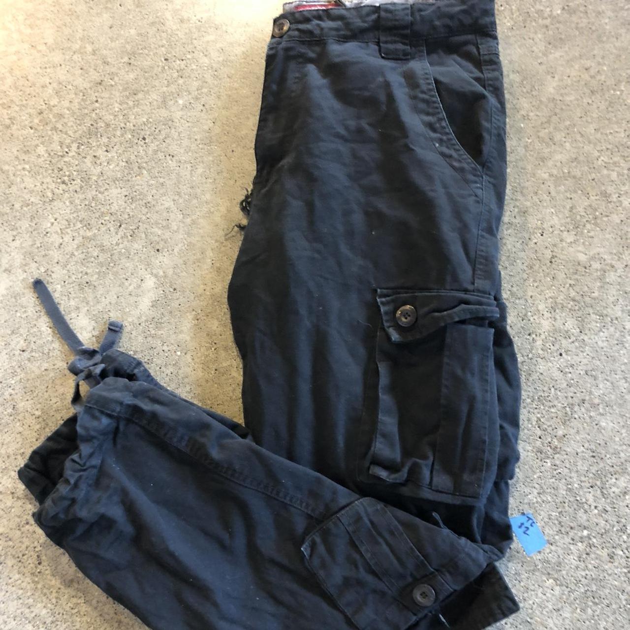 Black Matchstick Cargo Pants Perfect Condition ~ Up... - Depop