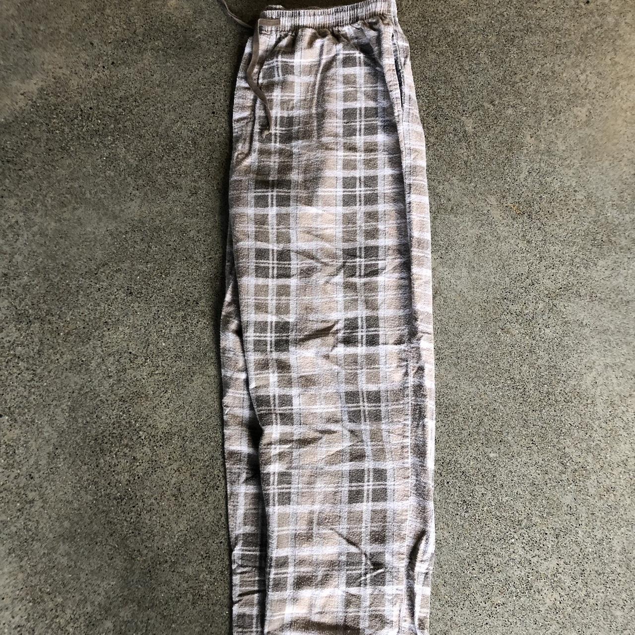 Beige and Khaki Pajama Pants Perfect Condition Up... Depop