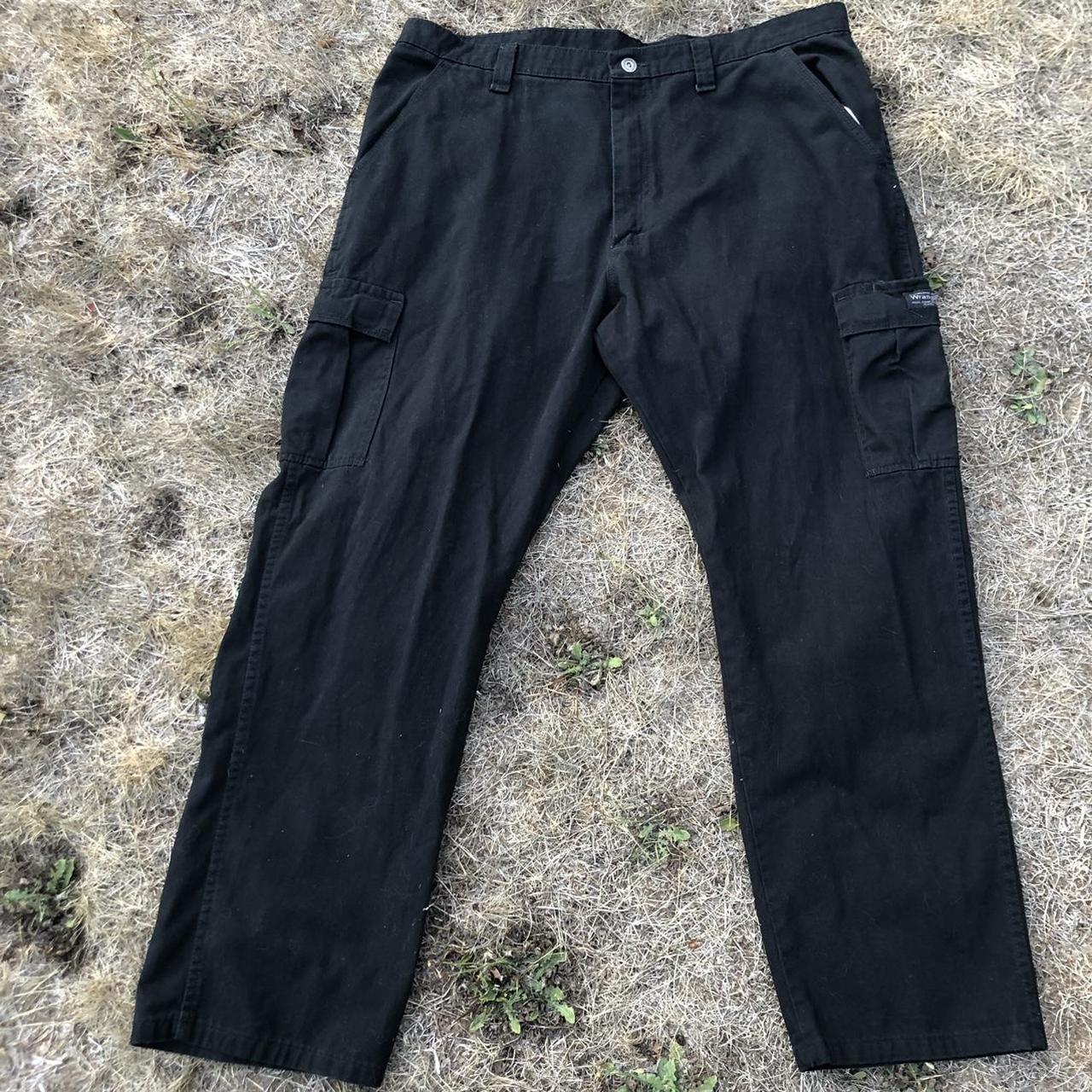 Vintage Wrangler Black Cargo Pants Perfect... - Depop