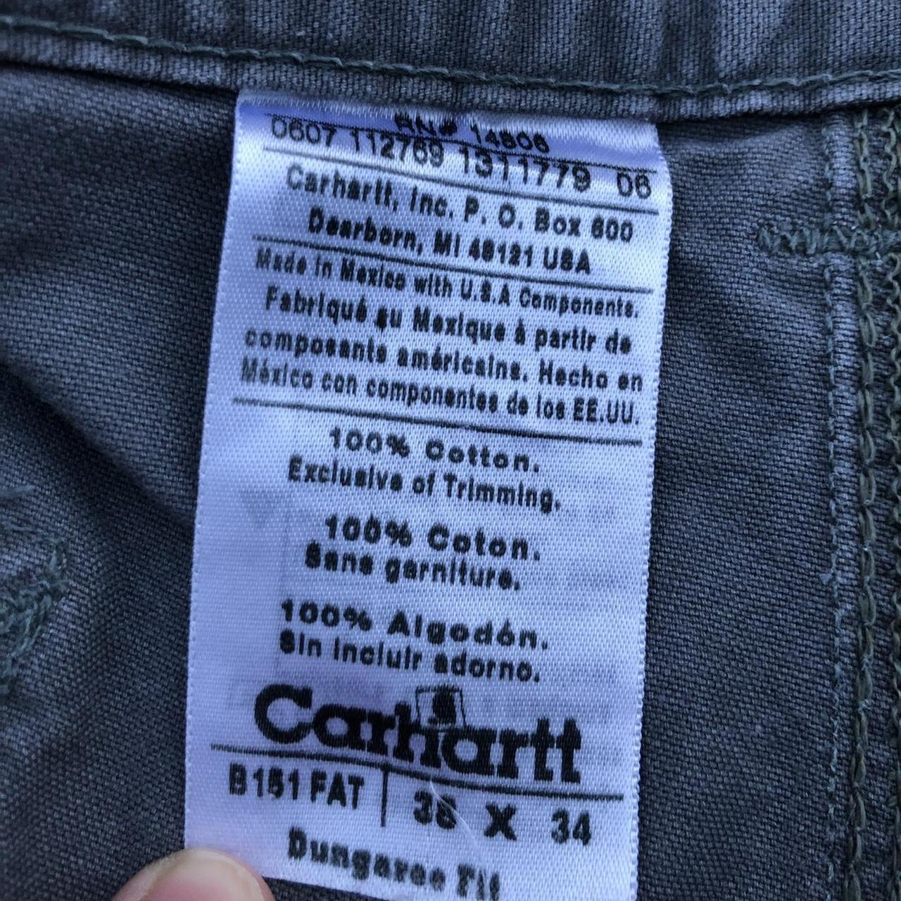 Carhartt Grey Cargo Pants Lightly Stained as shown... Depop