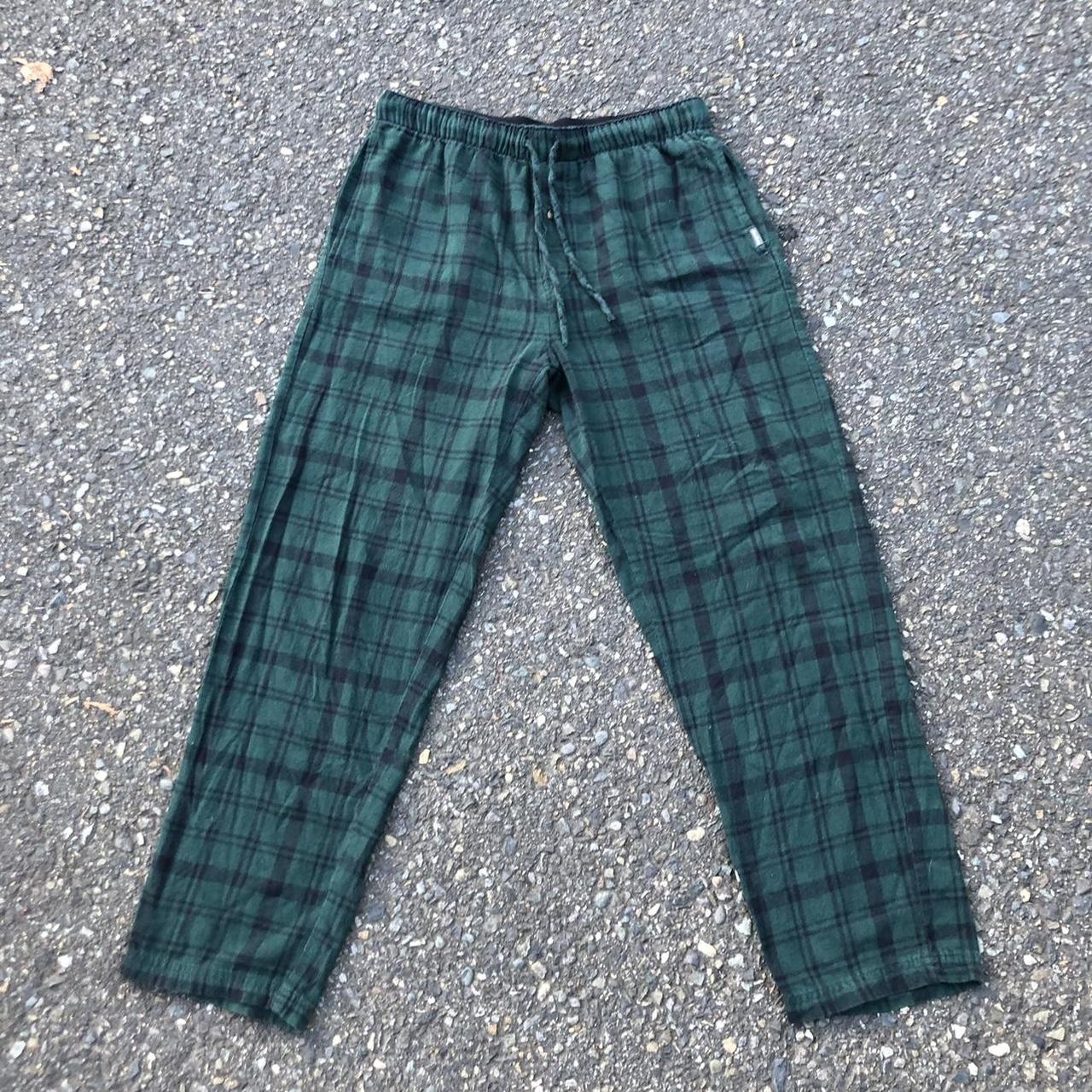 Eddie Bauer Green and black Pajama Pants Perfect... - Depop