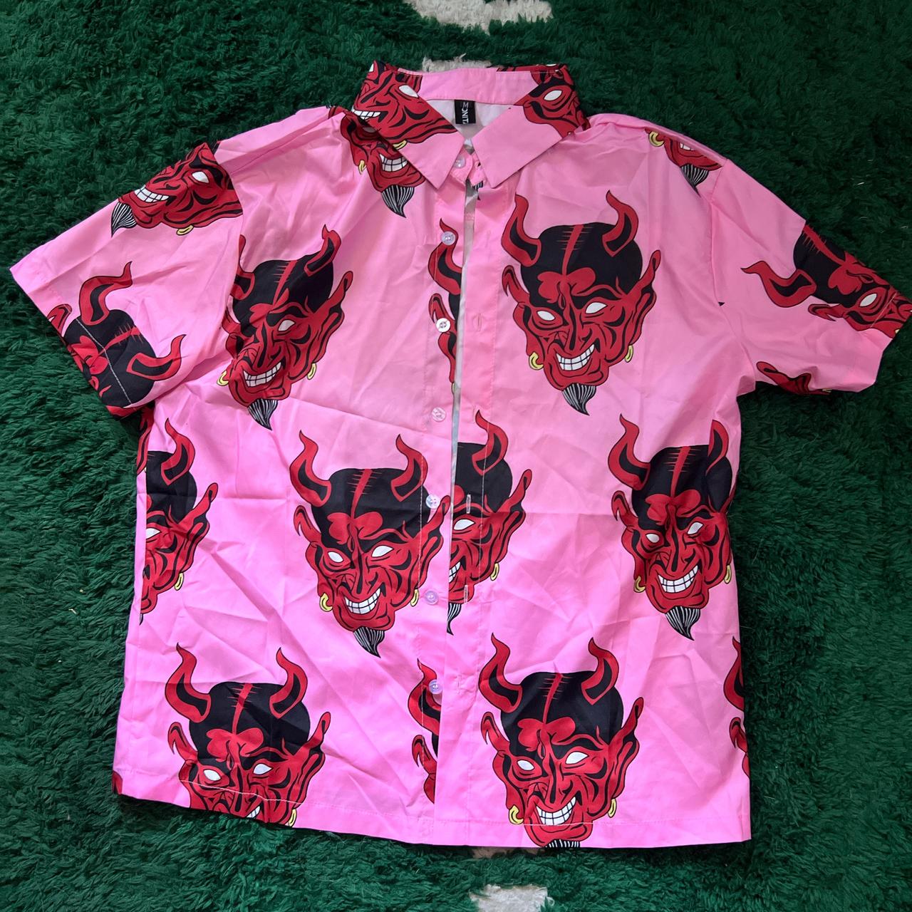 devil shirt pink