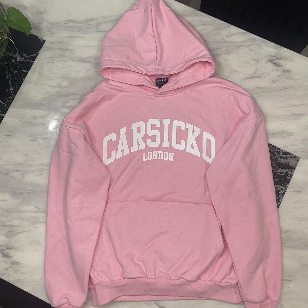 Carsicko London pink hoodie Medium Perfect. Depop