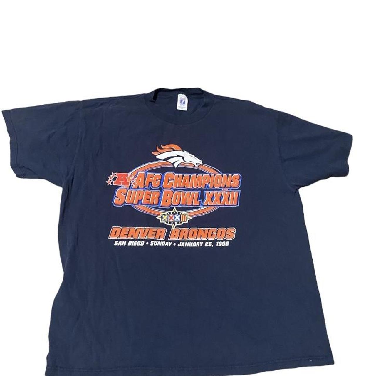 Vintage Denver Broncos Super Bowl Tee Size 2xl Fits - Depop