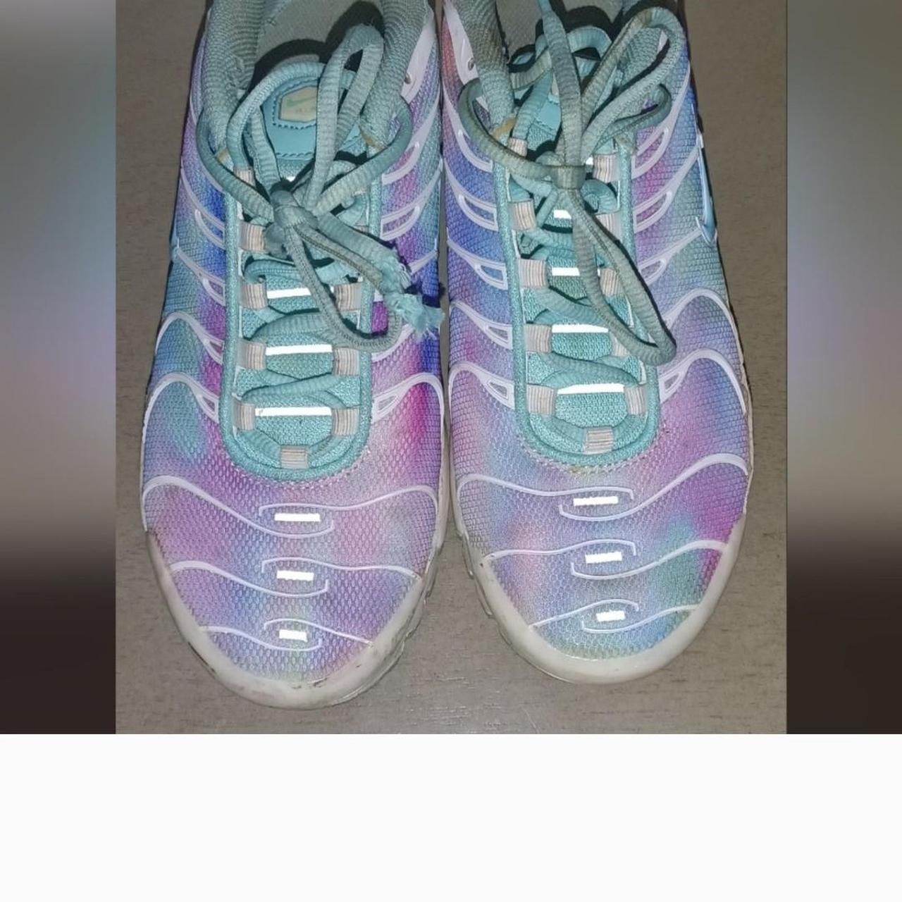 Nike Air Max Plus GS Shoes White Light Aqua Need. Depop