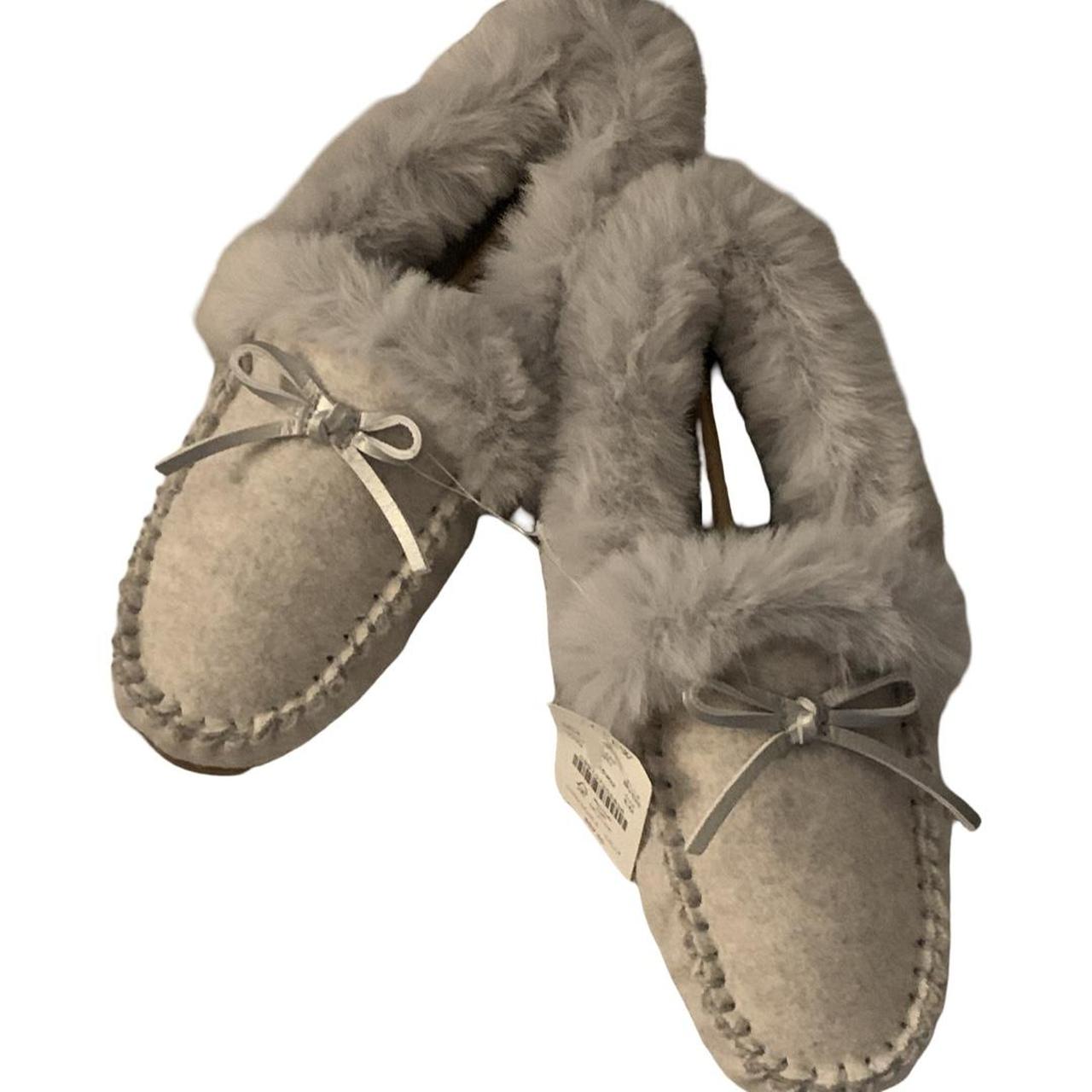 Crew Women's Slippers Grey US – Crew Gray Faux Fur