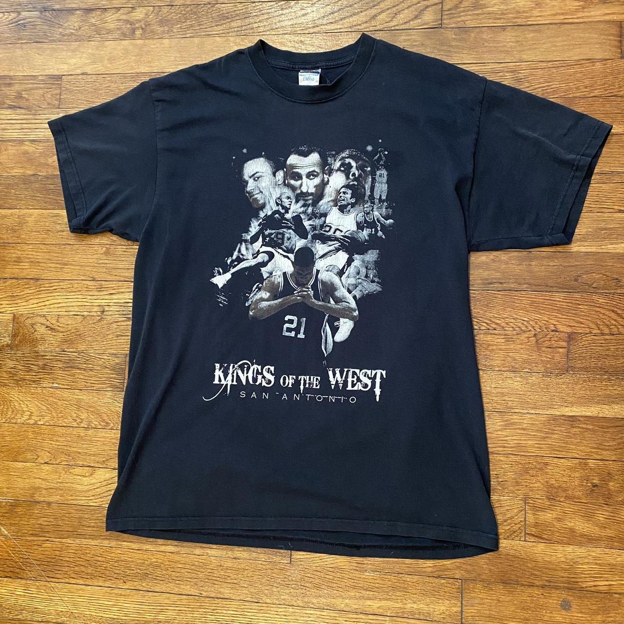 Kings of the West San Antonio Spurs Tee Tim Duncan,... - Depop