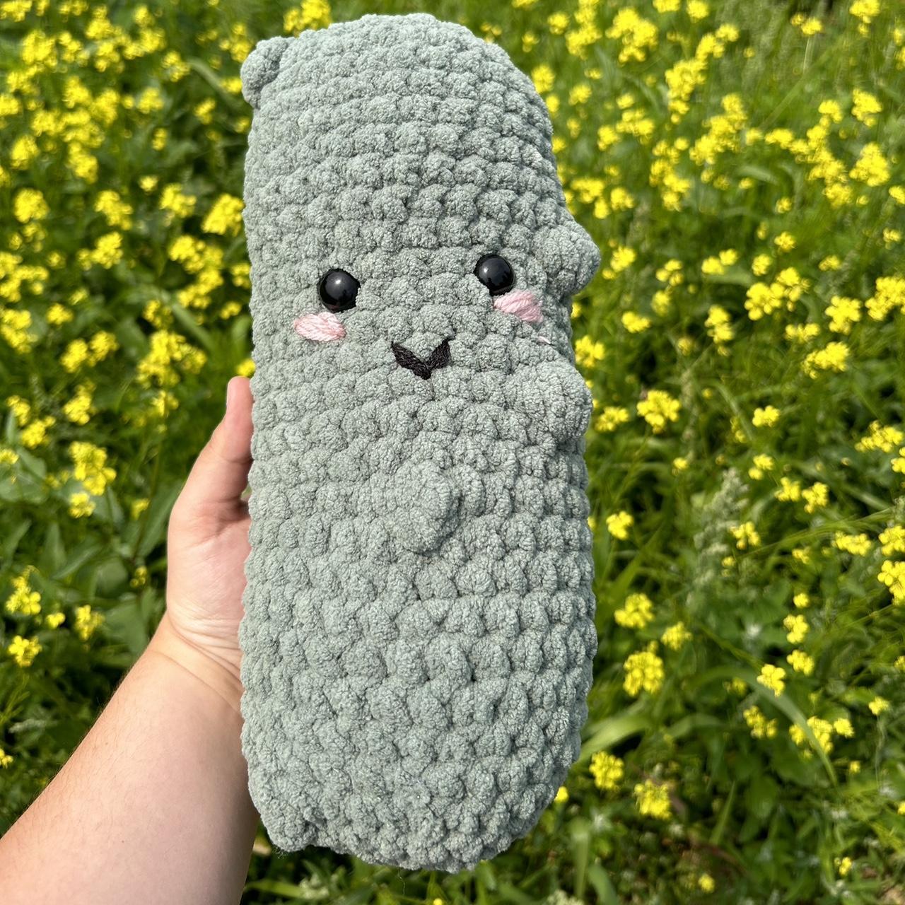 Crochet pickle Green 5-8 inches - Depop
