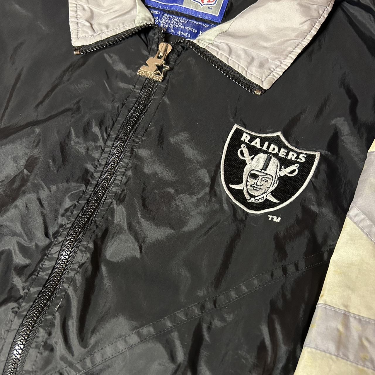 Raiders Retro Bomber Jacket - White