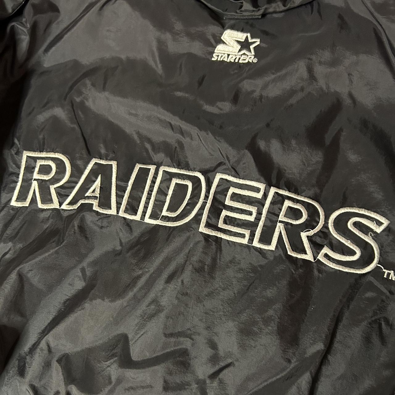 Vintage Oakland Raiders 90s Jacket - Depop