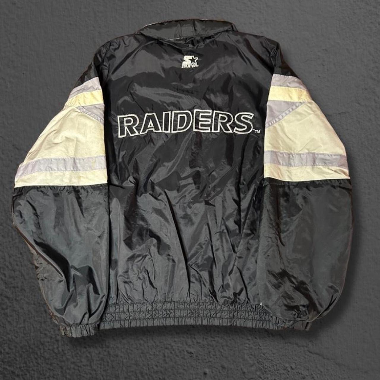 Vintage Oakland Raiders 90s Jacket - Depop