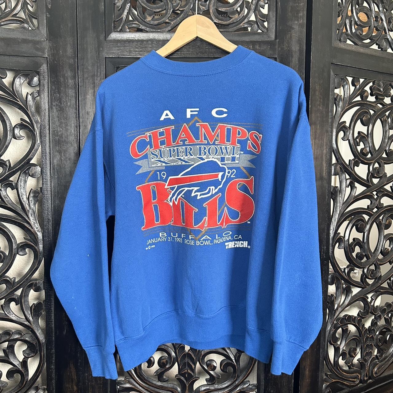 Vintage NFL (Trench) - Buffalo Bills AFC Champs Crew Neck