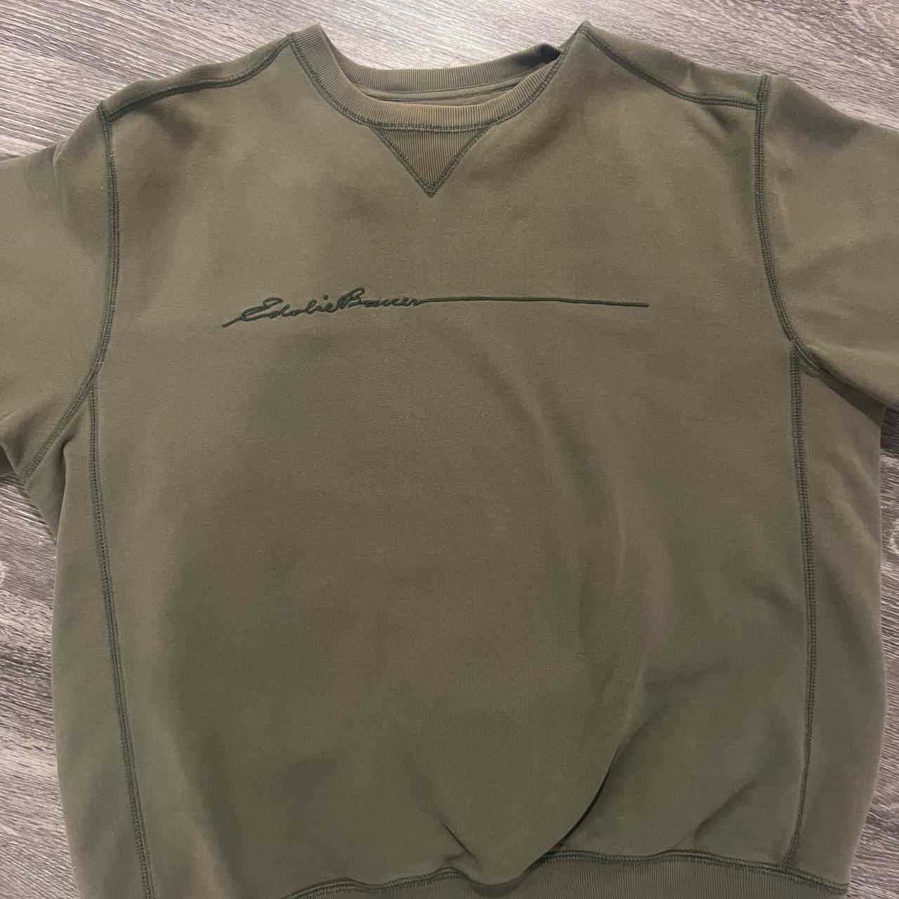 Eddie Bauer Men's Khaki Sweatshirt Depop