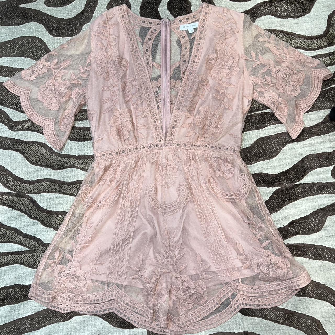 Honey punch lace outlet romper