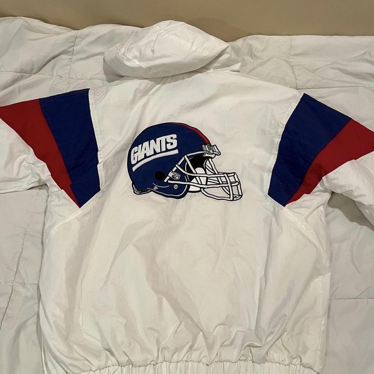 Vintage Starter New York Giants bomber jacket in - Depop