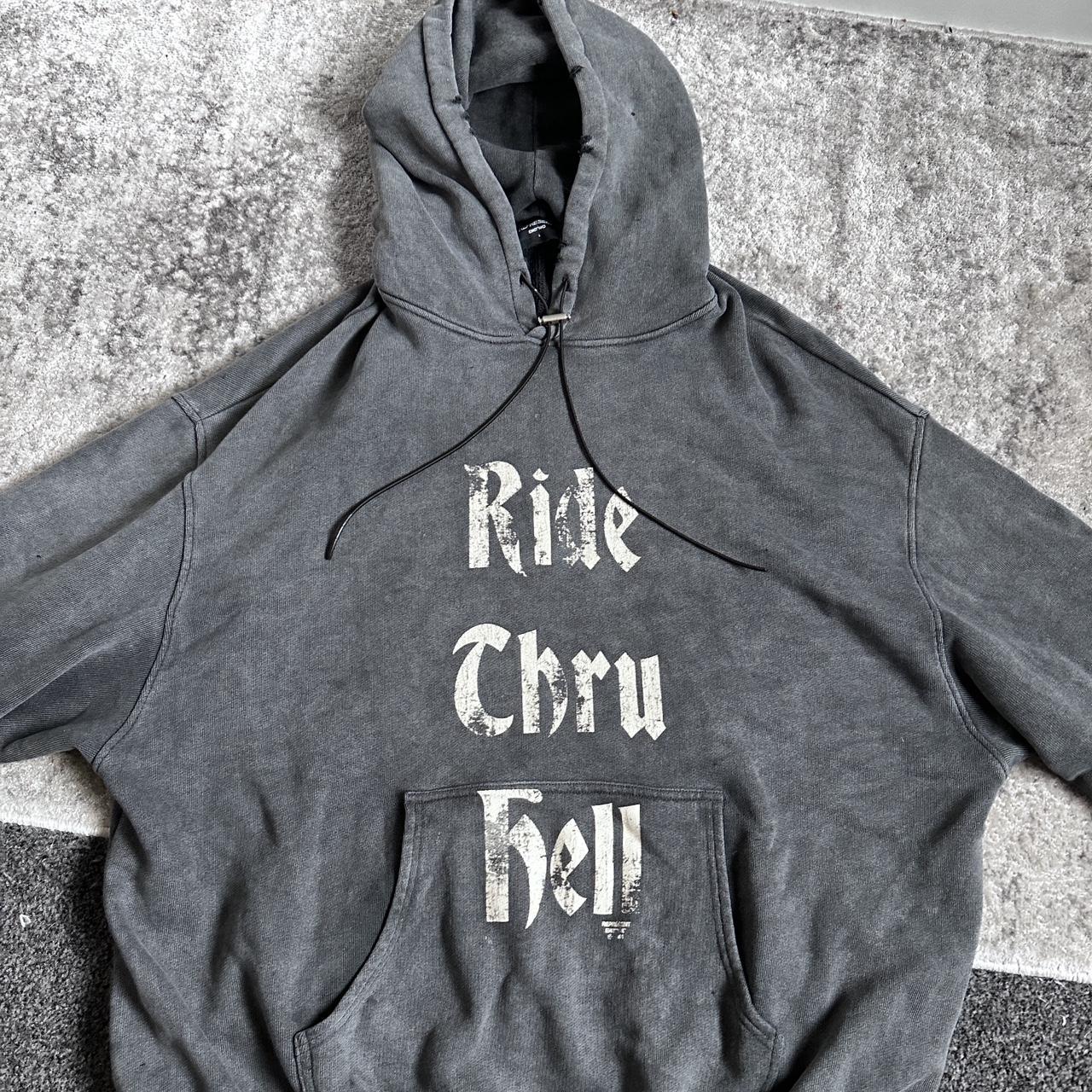 REPRESENT Ride 2024 chru hell vintage black hoodie