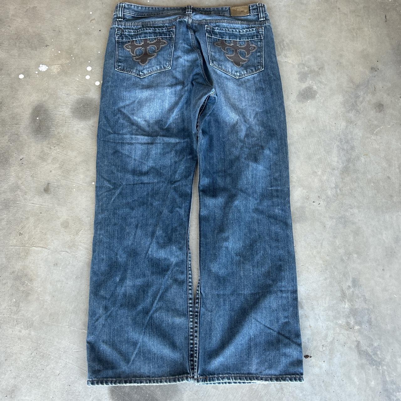 Earl Jeans Blue Stone Wash Bootcut Denim Jeans - Depop