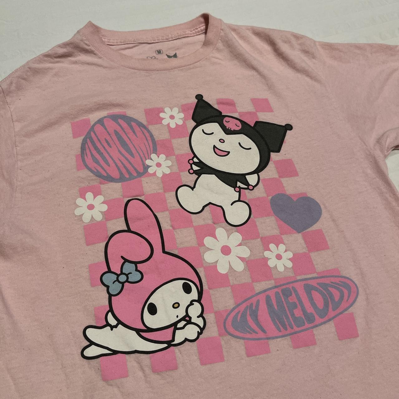 HYDROGEN×MY MELODY T-shirt Y2K Sanrio My Melody White Pink Short Sleeved T-shirt Y 2k Women