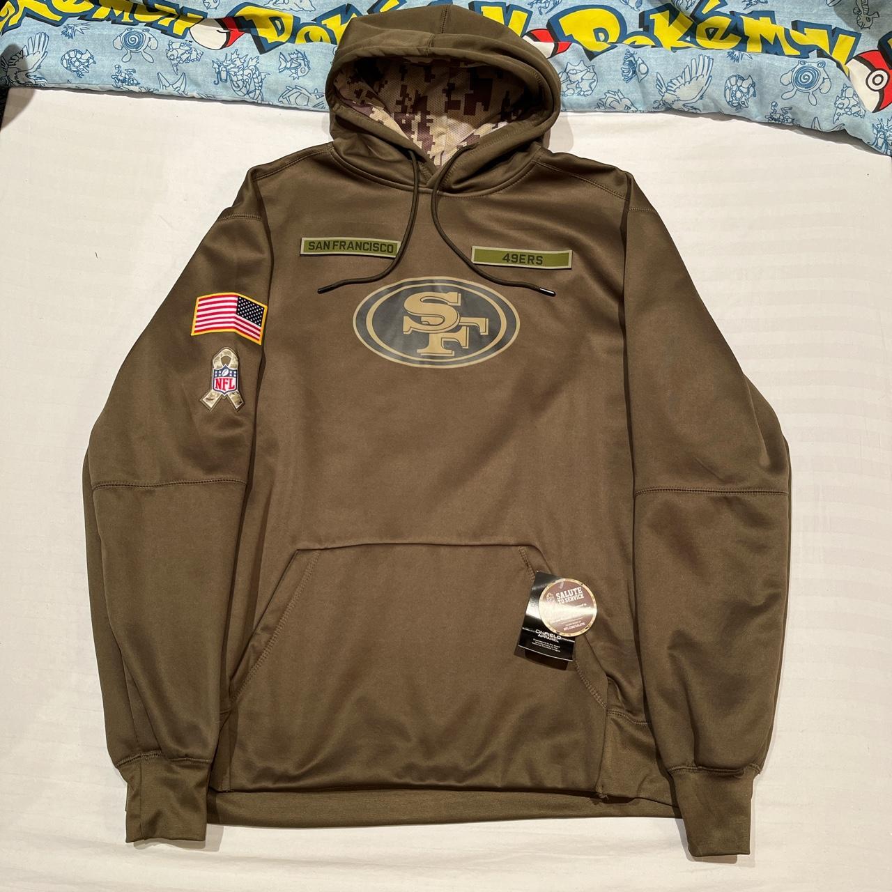 49ers salute to service sweatshirt hot sale