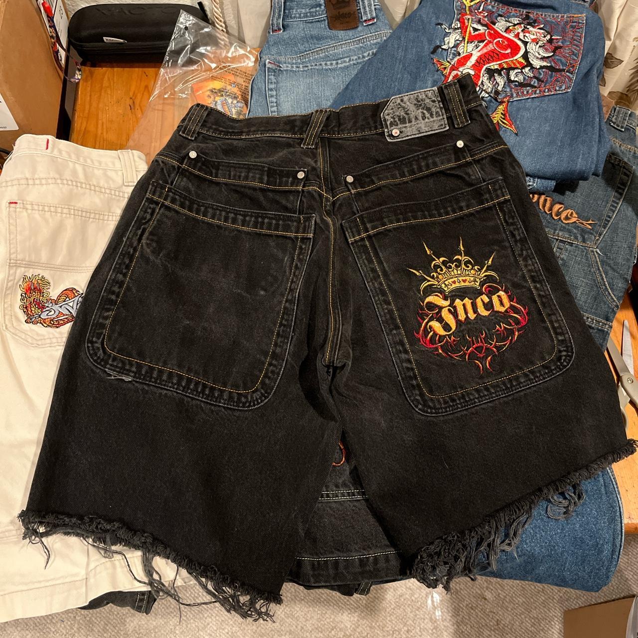 INSANELY SICK Double Barrel JNCO Tribal Baggy Denim - Depop