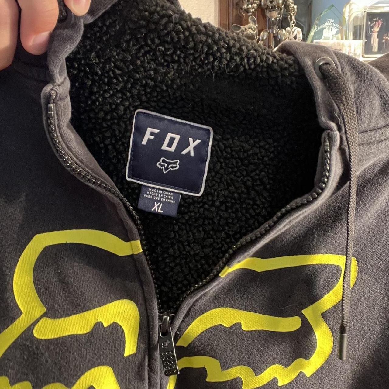 INSANELY SICK Y2K Grunge Fox Full Zip Black And | Depop