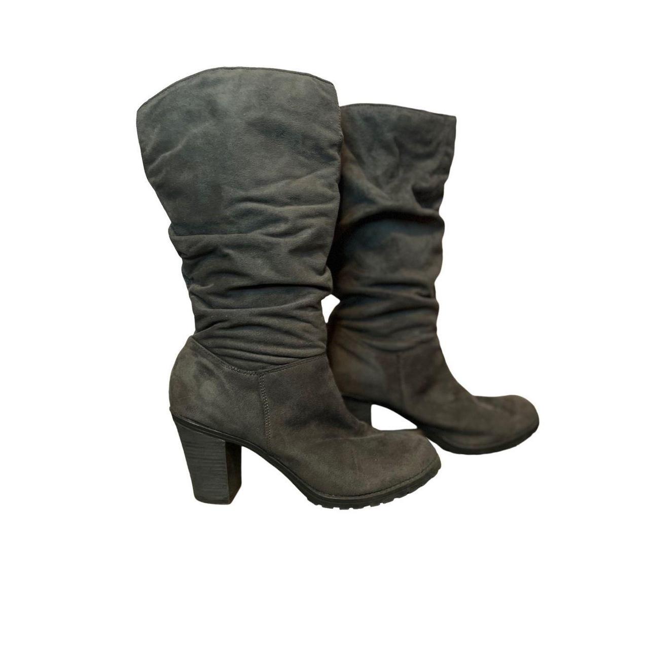 Merona grey clearance suede boots