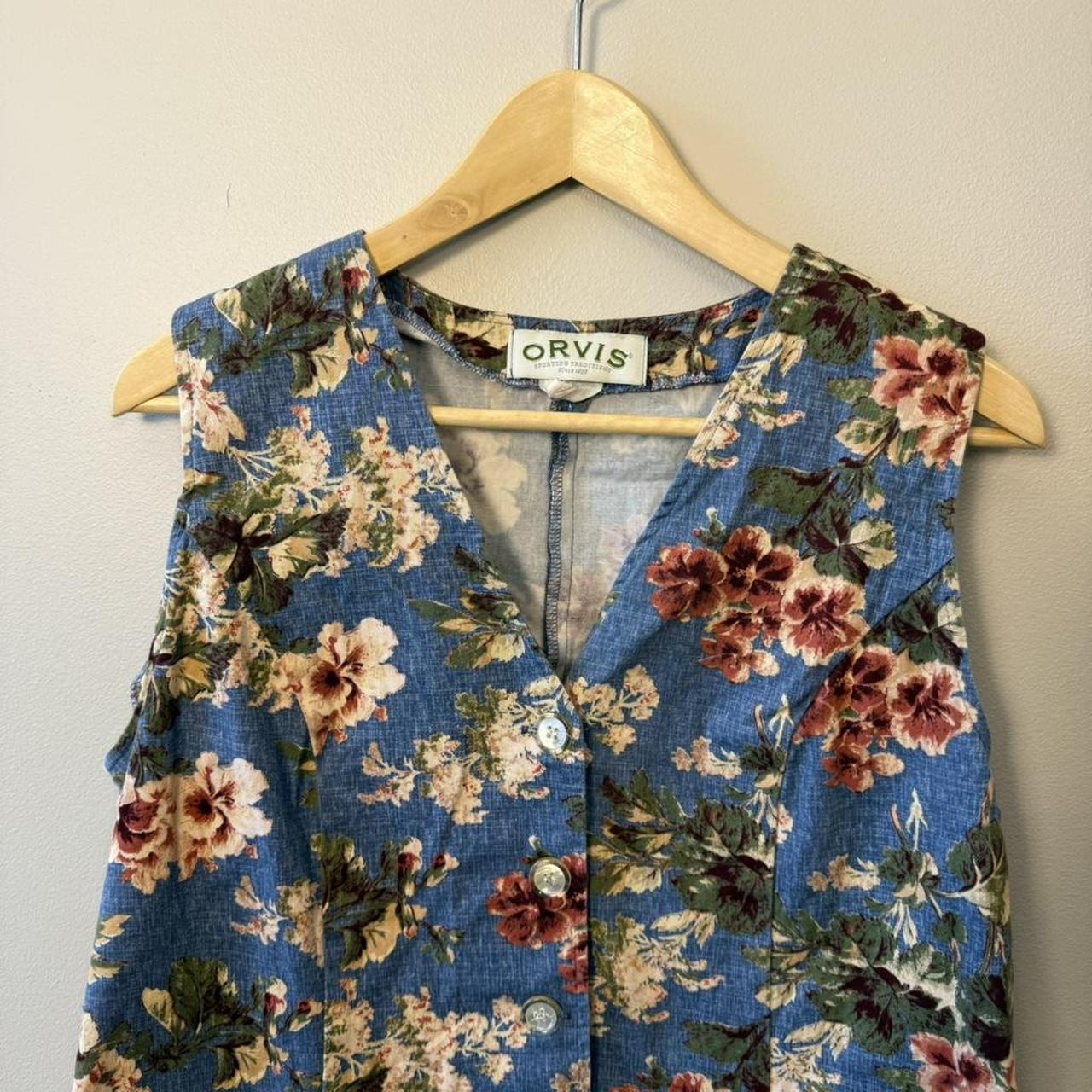 Orvis Women's Vest - Blue/Multi - M – Orvis blue … - image 1