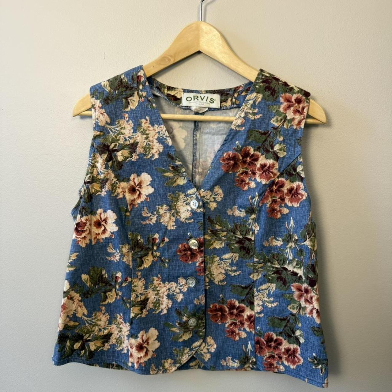 Orvis Women's Vest - Blue/Multi - M – Orvis blue … - image 2