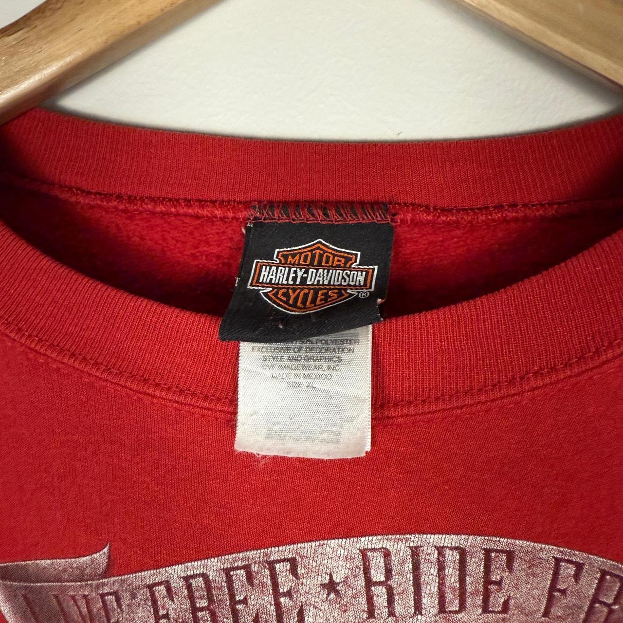 Harley Davidson Men's Sweatshirt - Red - XL – Vin… - image 7