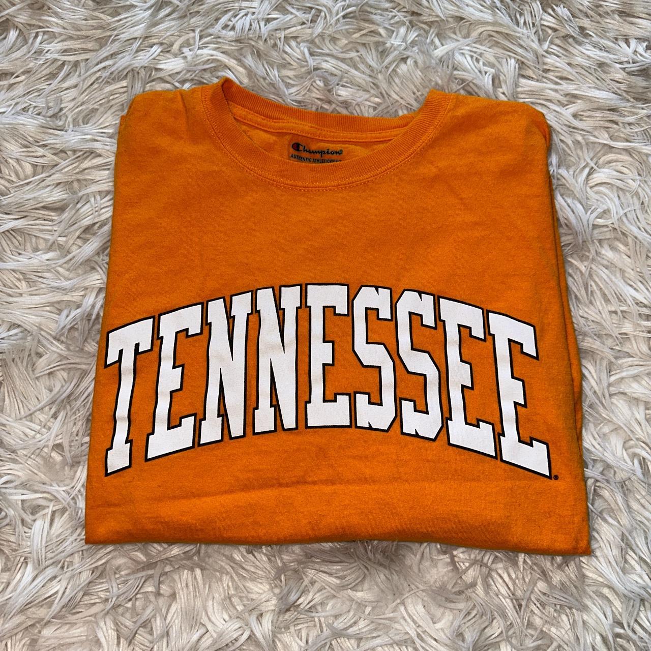 Champion Women's Orange and White T-shirt