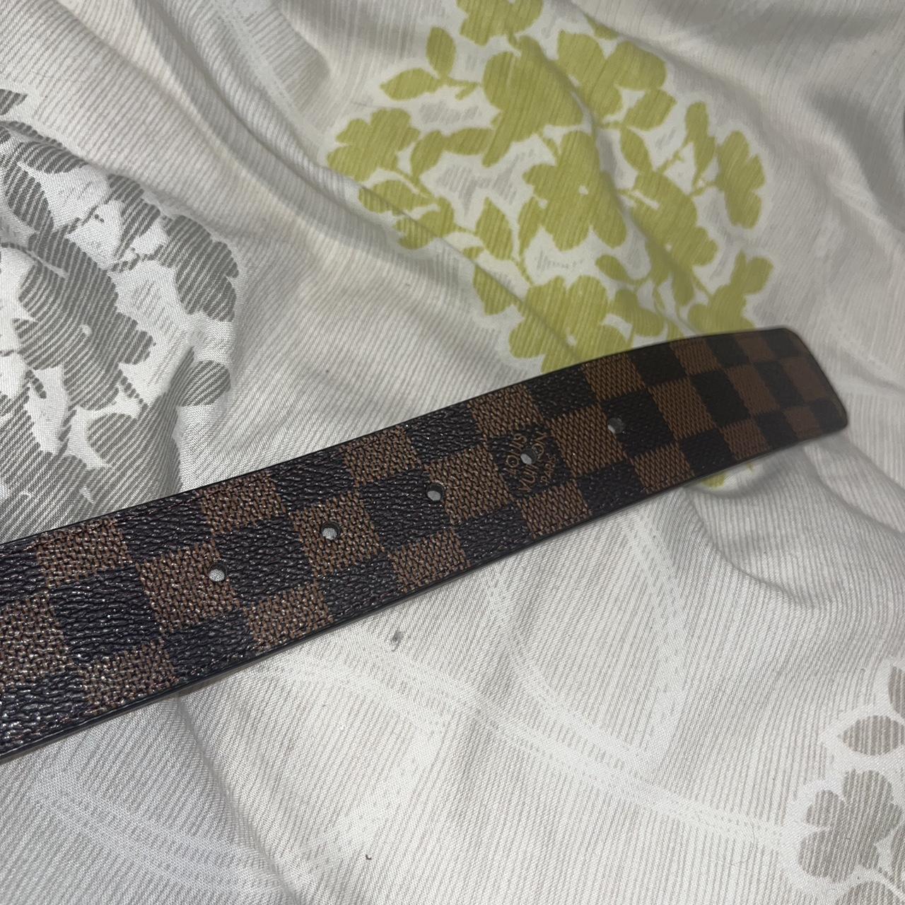 louis vuitton belt brown and gold