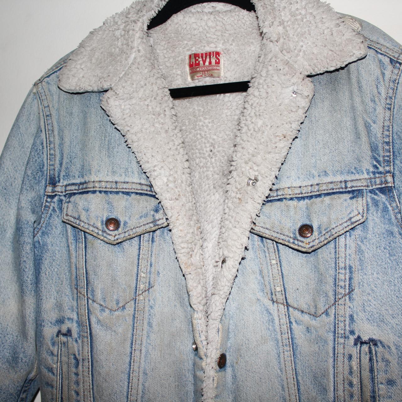 VINTAGE LEVI S SHERPA DENIM Workwear Jacket True Depop