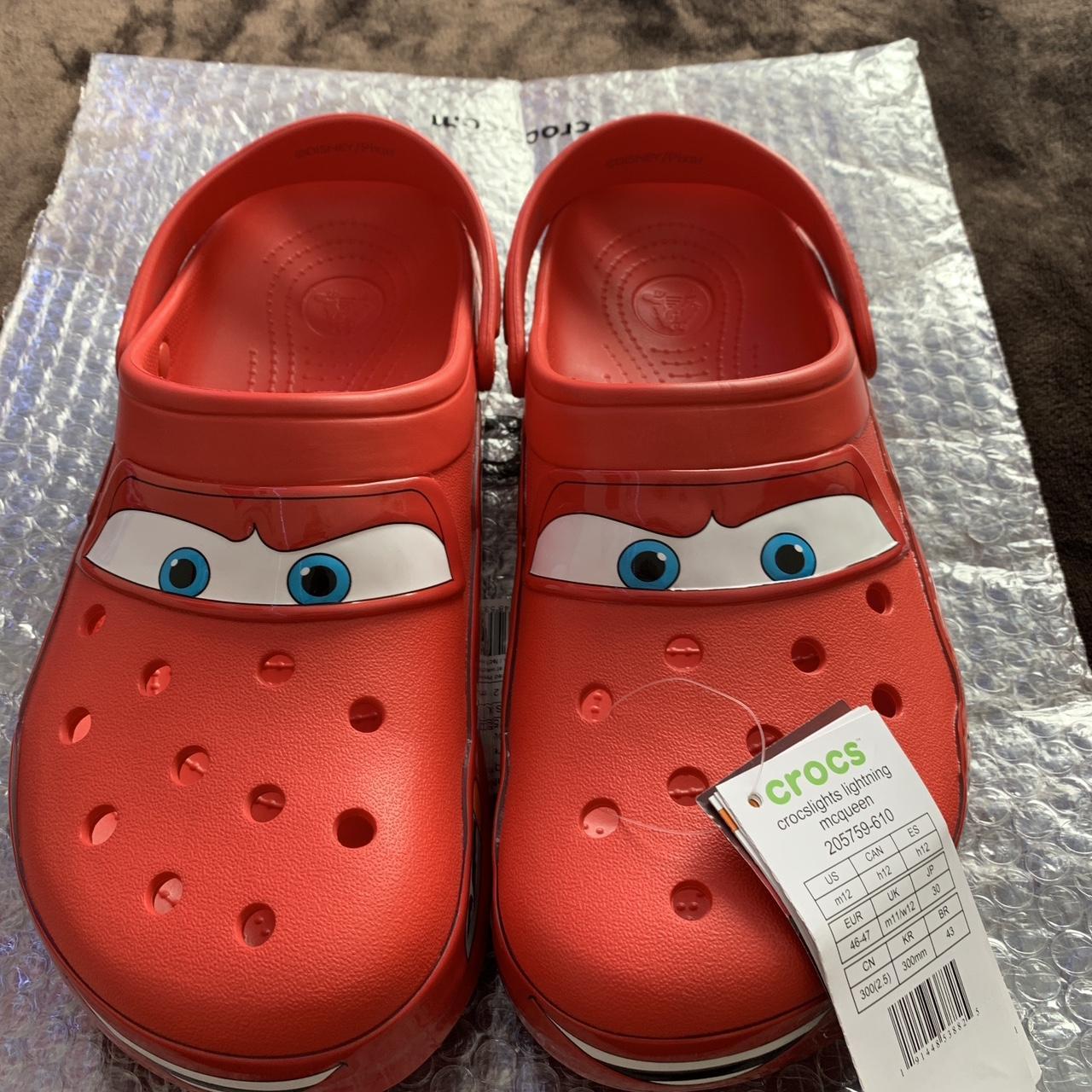 Crocs Men's Red Sandals | Depop