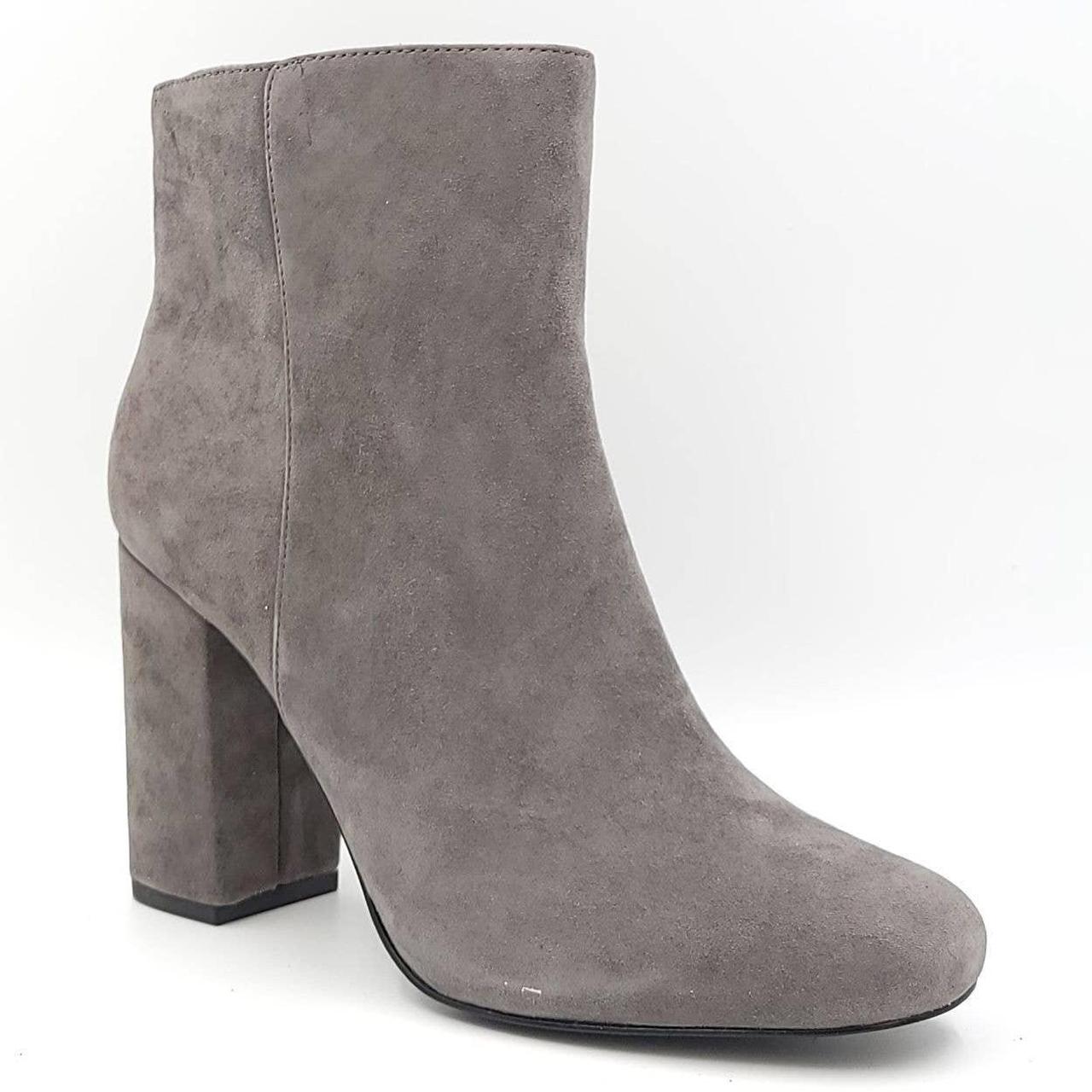 Charles by Charles David popular Gray Textured Leather Ankle Boots Contrast