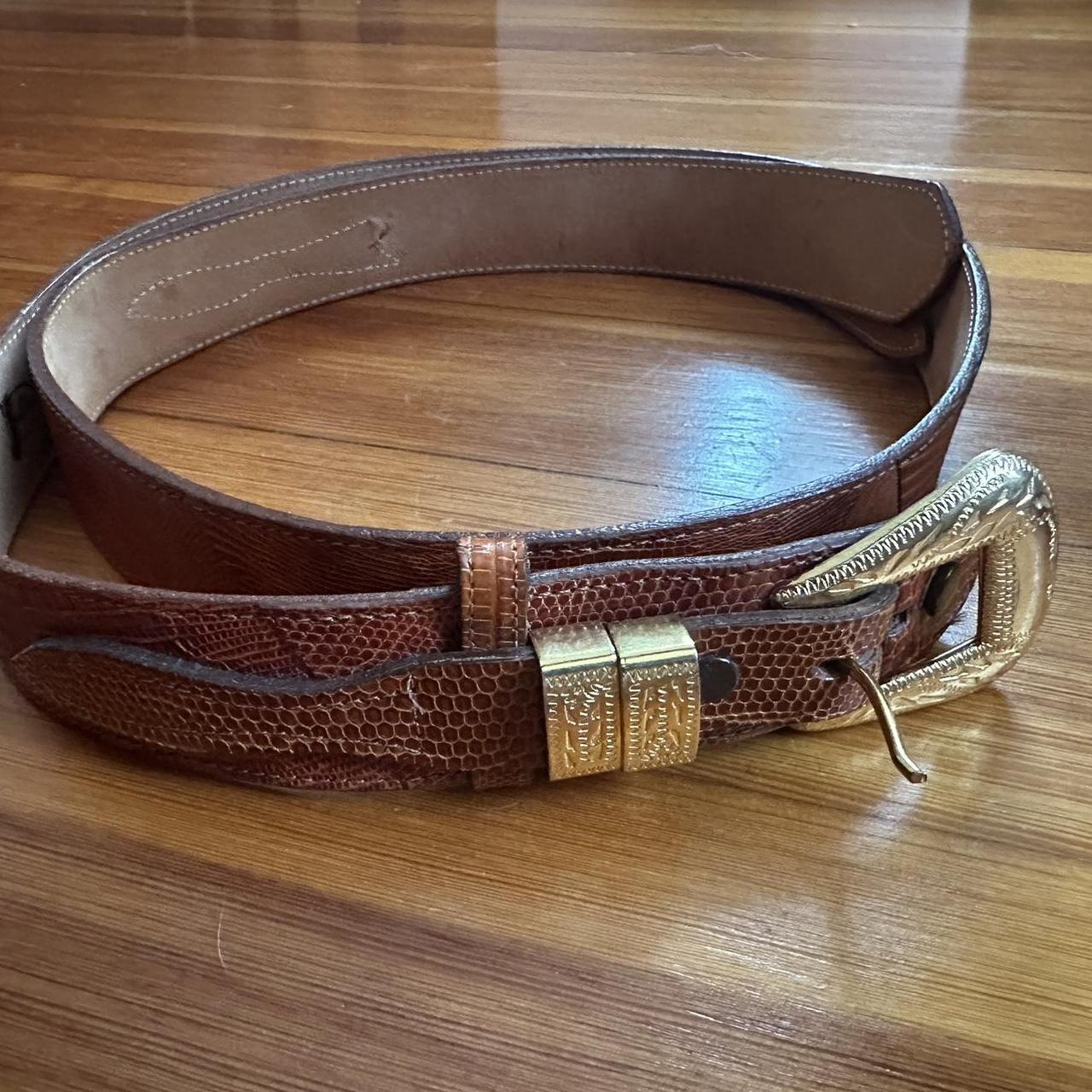 Hotsell Vintage Justin Genuine Lizard Belts