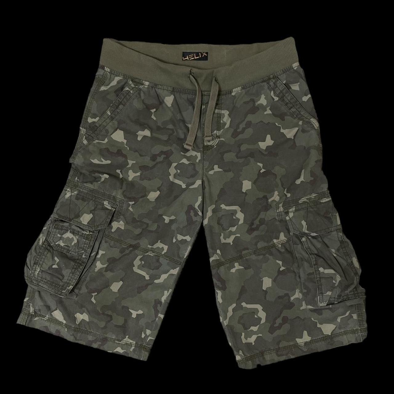 Helix camouflage camo jorts camo shorts Great... - Depop