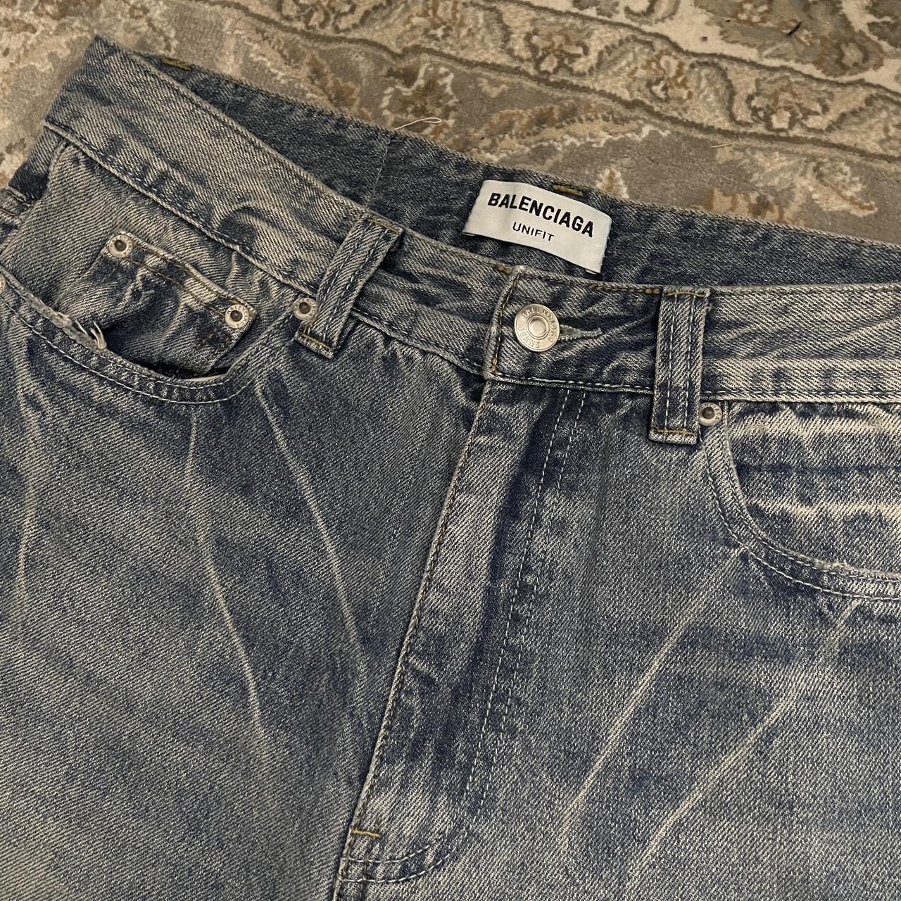 Balenciaga unfit baggy jeans lost tapes flared... - Depop