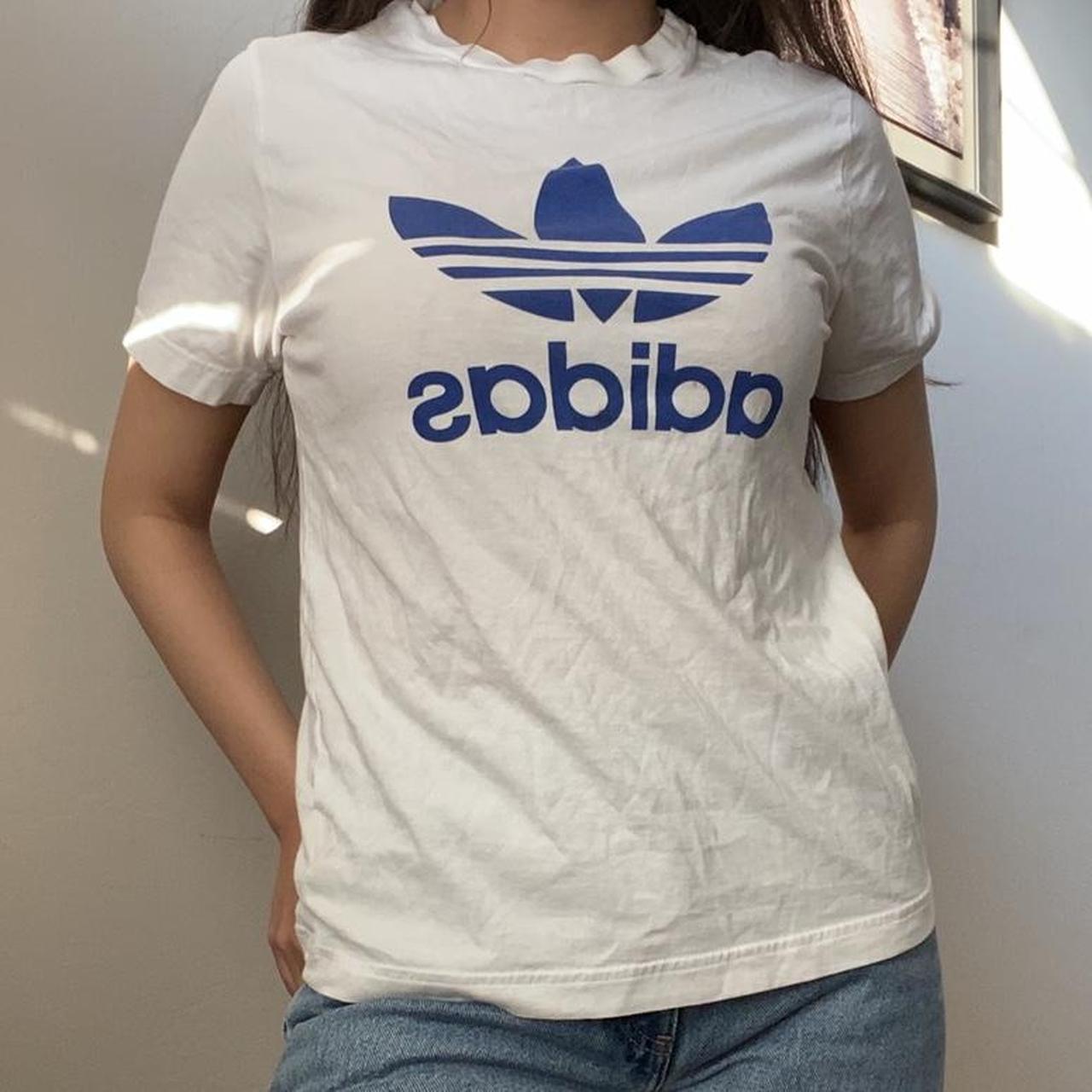 Adidas originals deals double logo tee