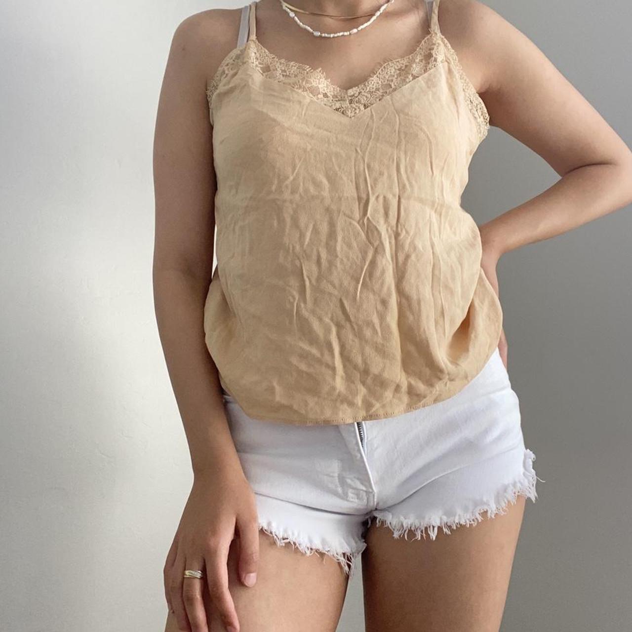 Forever 21 Cream Lace Cami Top