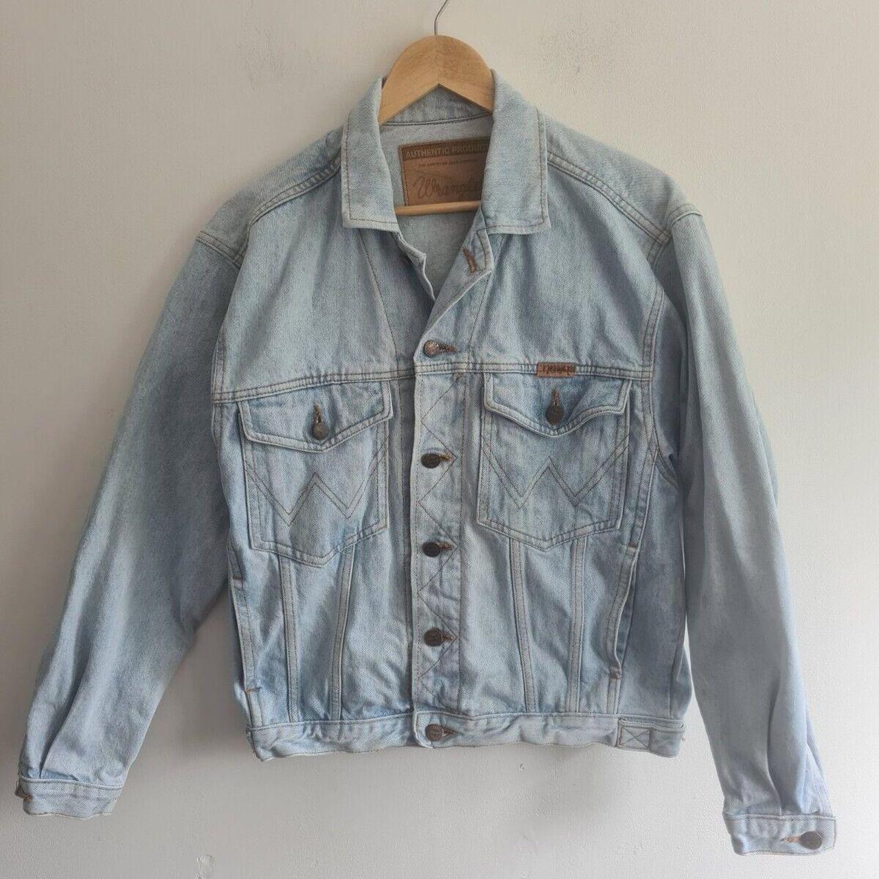 Vintage Wrangler Selvage Denim Jacket Size... - Depop