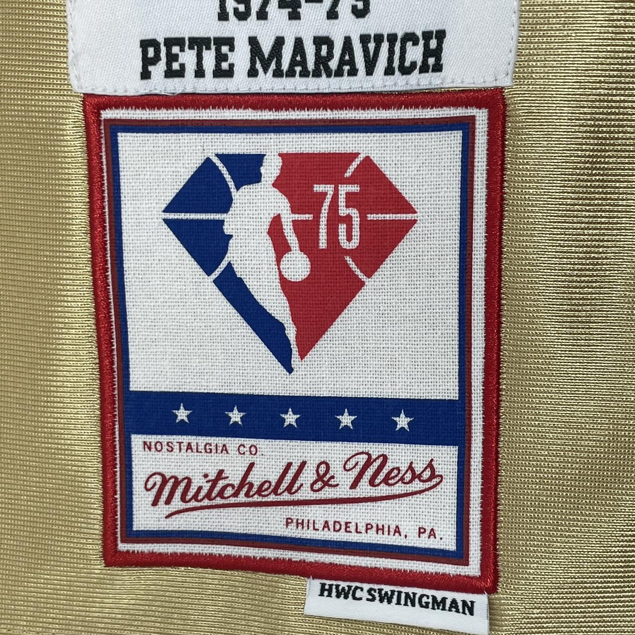Pistol” Pete Maravich 1974-75' Utah Jazz Mitchell & - Depop