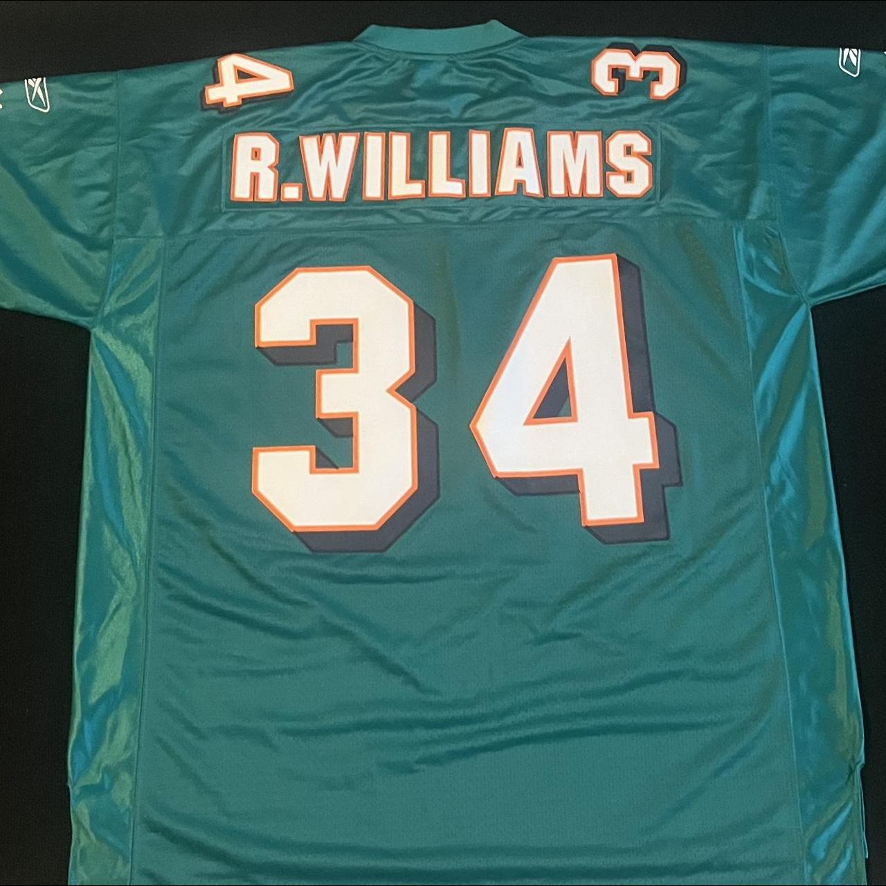 Reebok NFL R Williams 34 Miami Dolphins Jersey Men - Depop