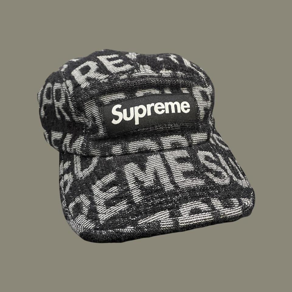 Supreme AOP Terry Spellout Camp Cap Made in USA - Depop