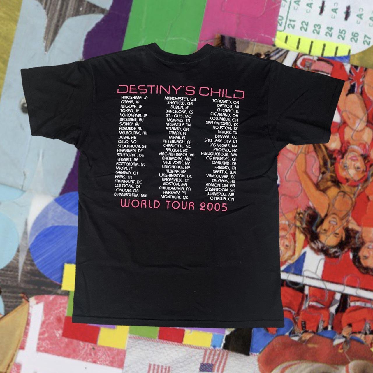 Y2K 2005 Destiny’s Child Tour T-shirt w/ Beyoncé...