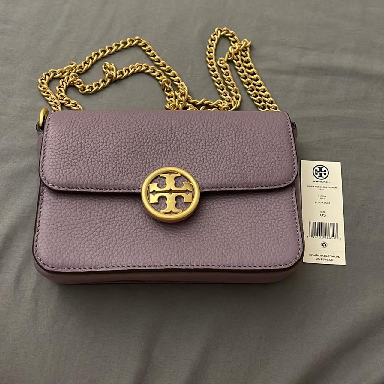 Tory Burch Olivia Pebbled Leather Crossbody | Depop