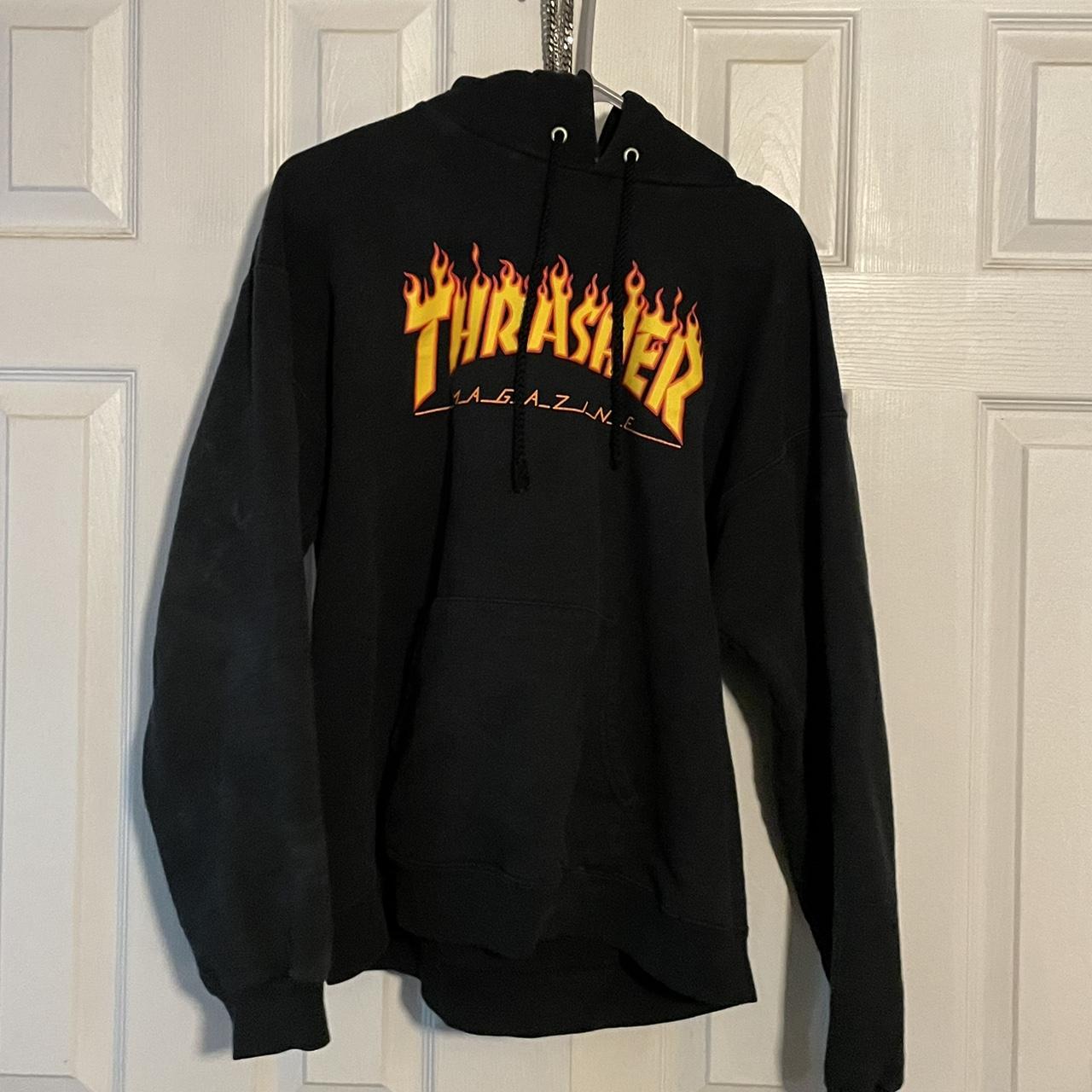 Fake thrasher outlet hoodie vs real