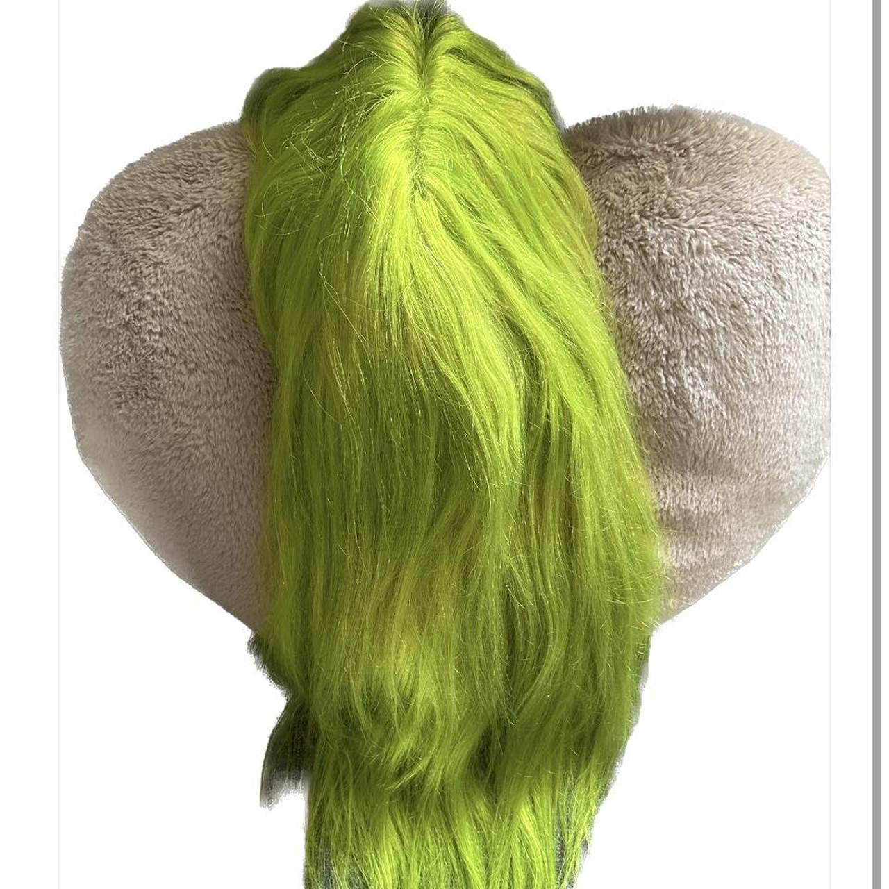 Human hair 20” highlighter yellow/green T part wig. Depop